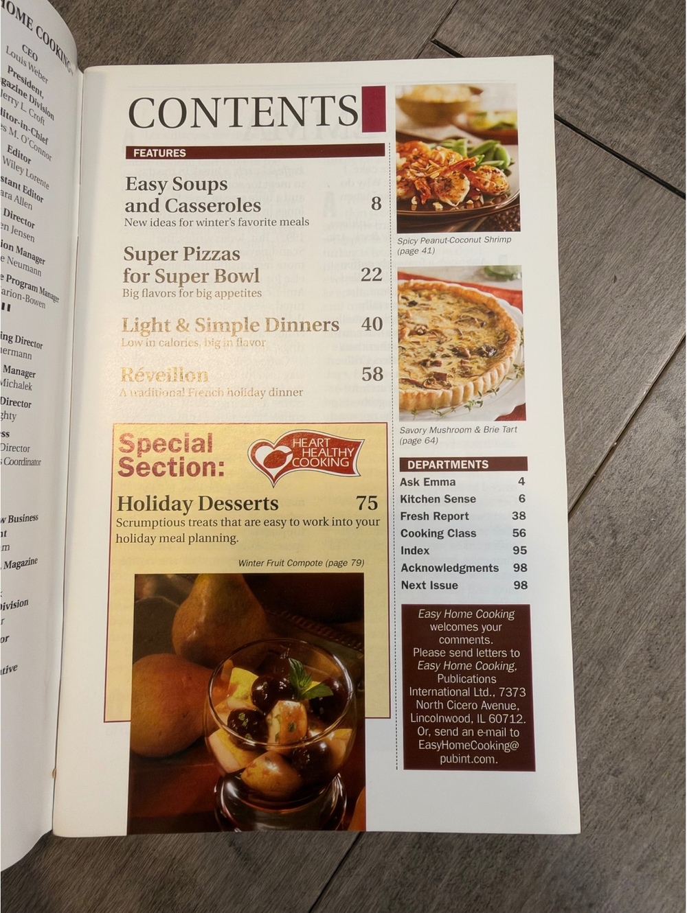 Easy Home Cooking Magazine December 2005 / January 2006 - Quick & Simple Recipes
